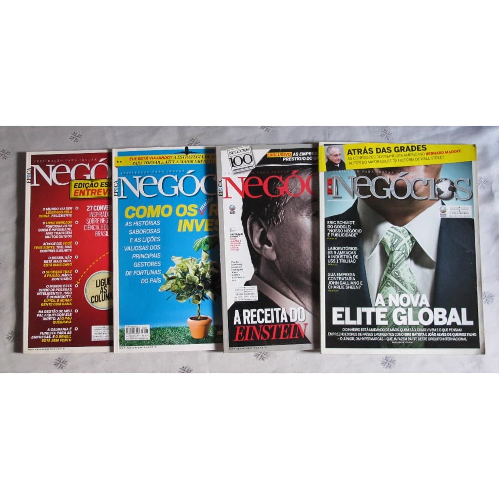 Lote Revistas - Época negócios - 4 edições