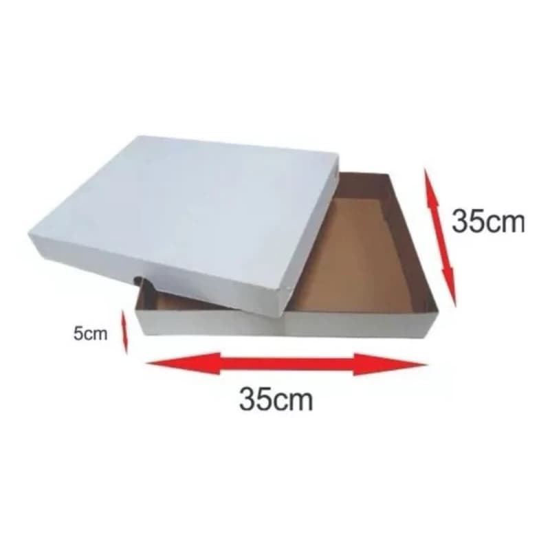 10 Caixa para Transporte de 100, 50 e 25 Doces ou Salgados (Branca)