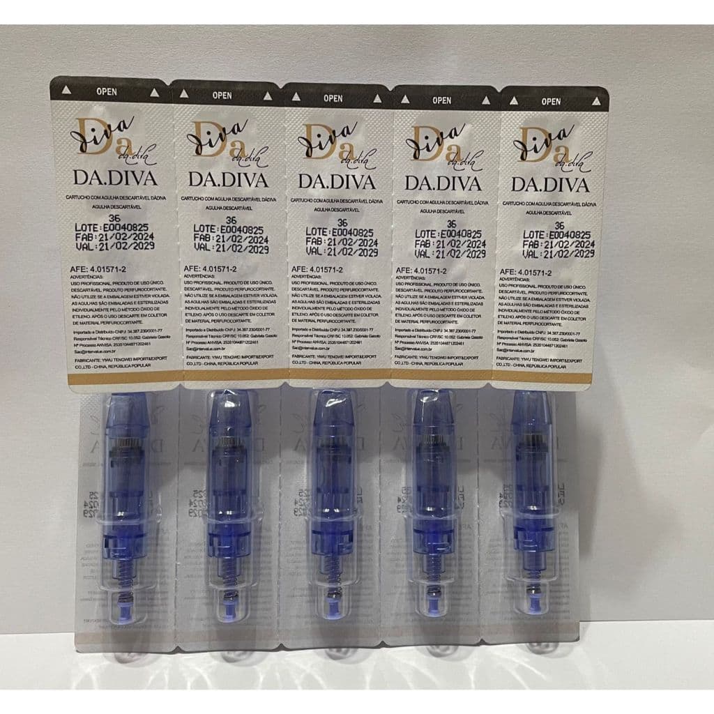 10 Cartuchos Com Anvisa  Microagulhamento Para Caneta Dermapen