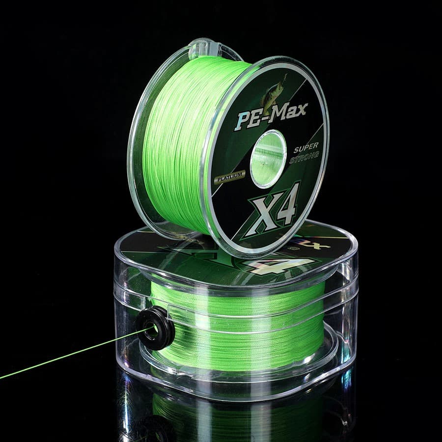 Linha De Pesca Multifilamento 100% PE 300m/500m Verde Cinza Multicor 4 Fios Supertração