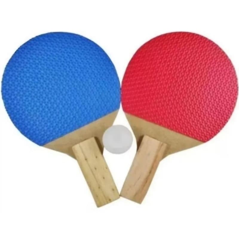 KIT 1 PAR  RAQUETE DE PING E PONG DE MESA KIT 2 RAQUETE E 1 BOLINHA