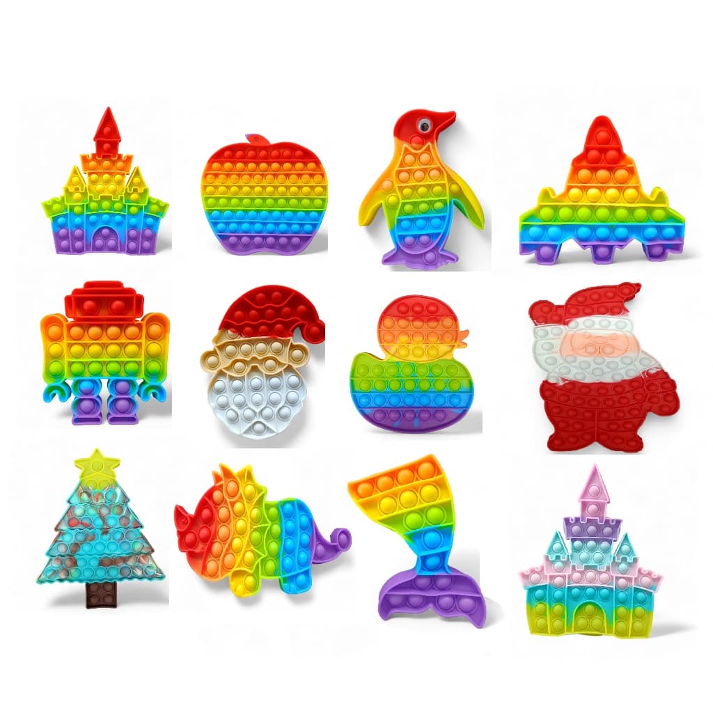 Pop It Fidget Toy Brinquedo Empurre Pop Bolha Já No Brasil Brinquedo Para Crianças