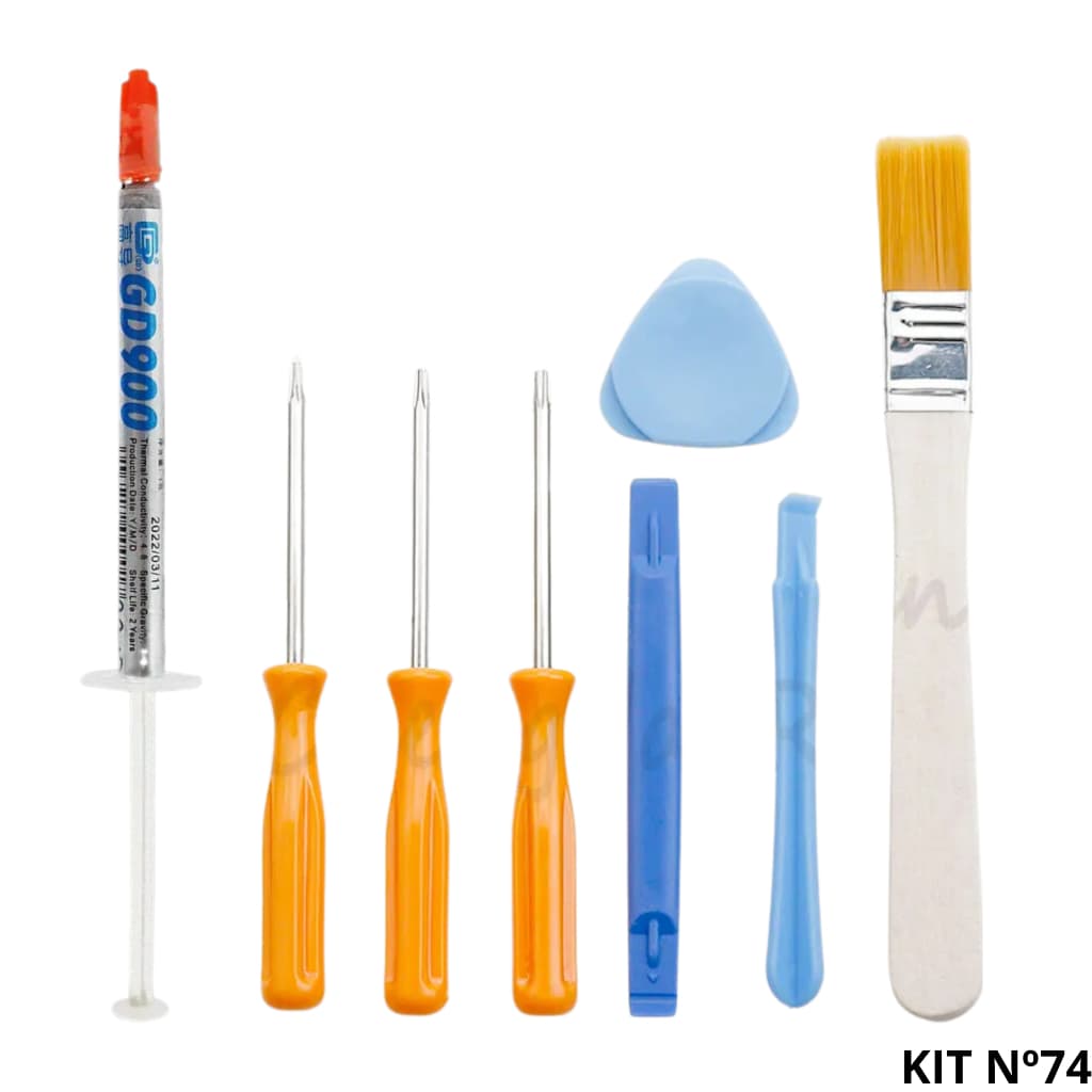 Kit Pasta Térmica Gd900 + Chaves Torx T6 T8 T10 Com Acessórios