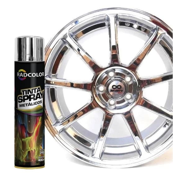 TINTA SPRAY CROMADO 400ML RADNAQ