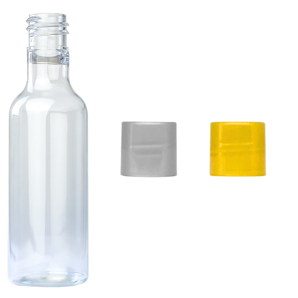 100 Garrafinhas De Pet 50ml Com Tampa de Plástico