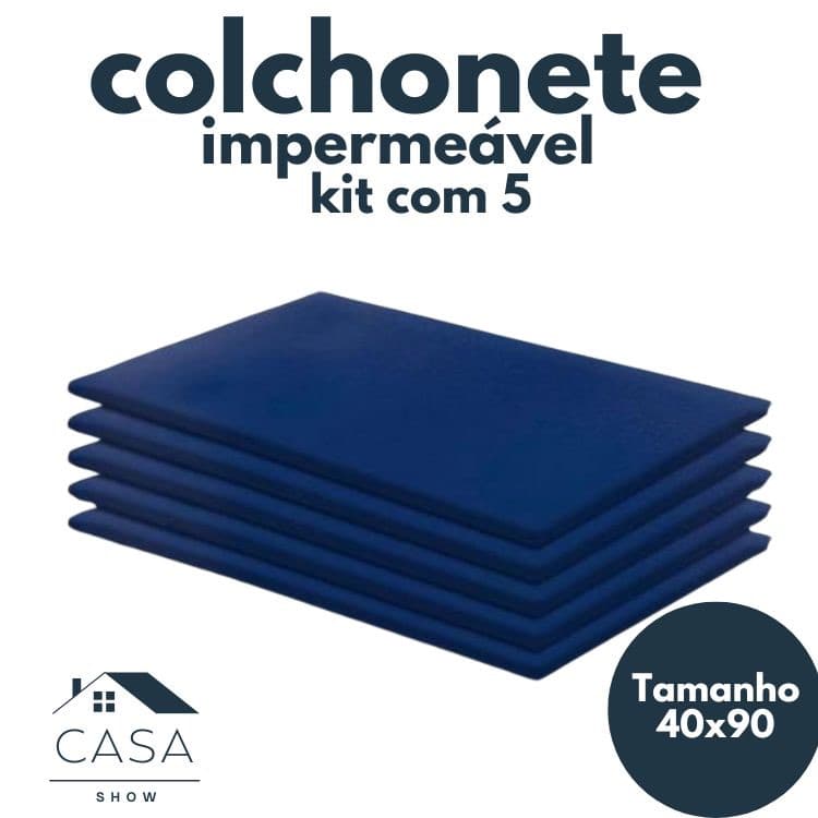 Kit Com 5 Colchonetes Para Academia Treino Ginastica Pilates D23 Revestido