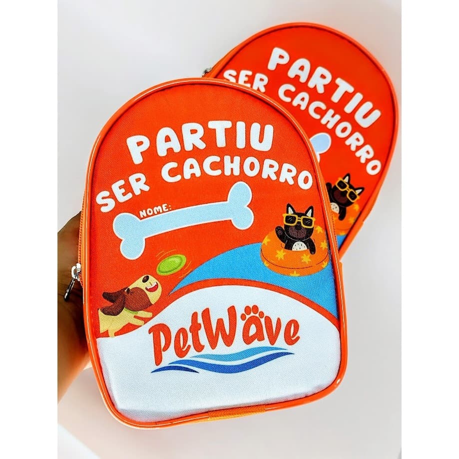 10 Mochilinhas PEITORAL para creche e hotelzinho pet personalizadas