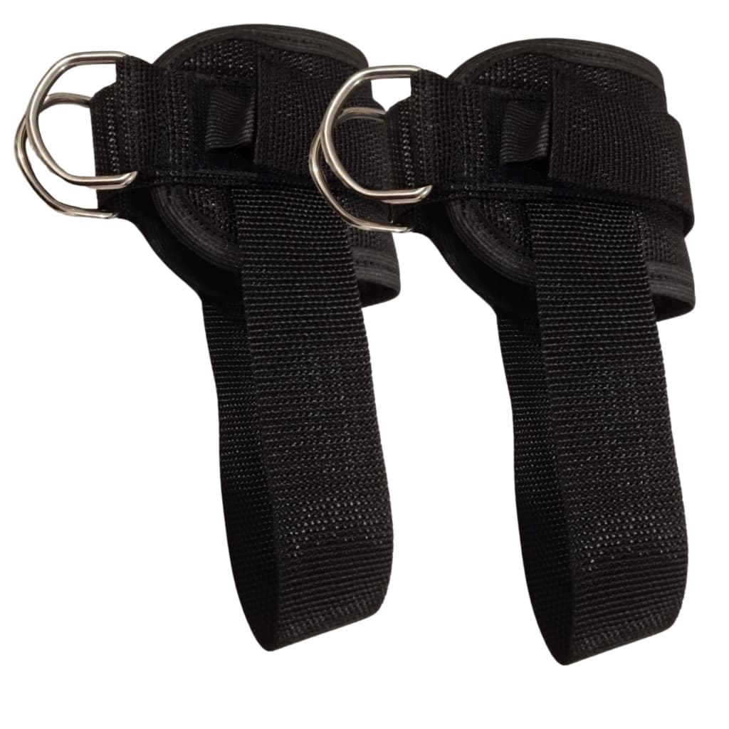 Puxador Tornozeleira Alça Para Cross Over Glúteo Puxador Preto