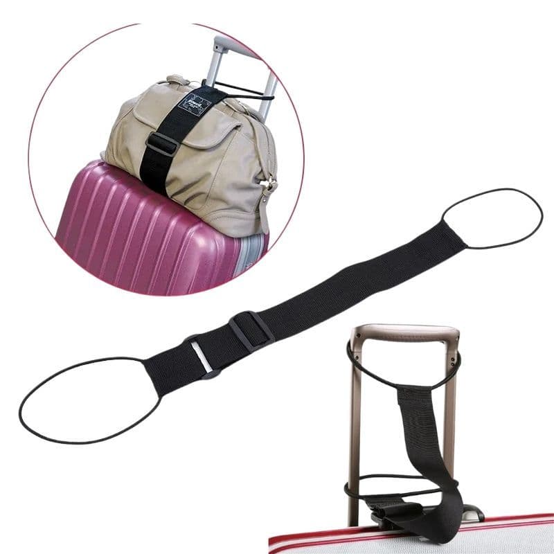Cinta Elástica Ajustável para Bagagem Transporte Mochila Bolsa Segurança de Viagem