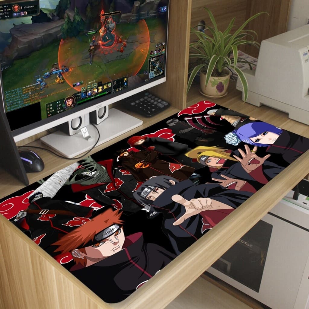 Mouse pad NARUTO  gamer Antiderrapante Grande diversas estampas 70x35 Cm
