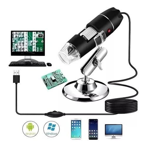 Microscópio Zoom 1000x CAM 2.0 Mp Profissional Lupa Digital Usb
