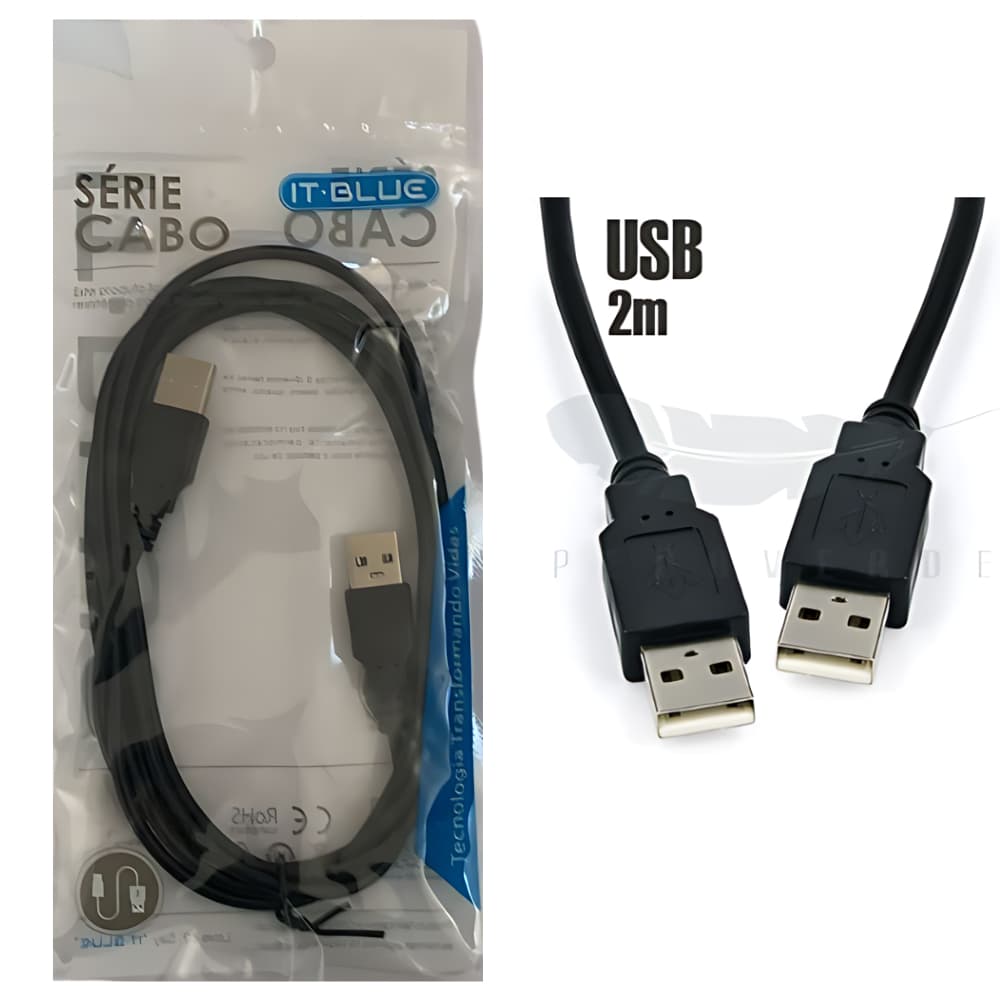 Cabos Usb 2.0 Macho X Macho 2 Metros Usb Cabo Usb Usb Duplo Cabo Usb Usb Macho x Macho