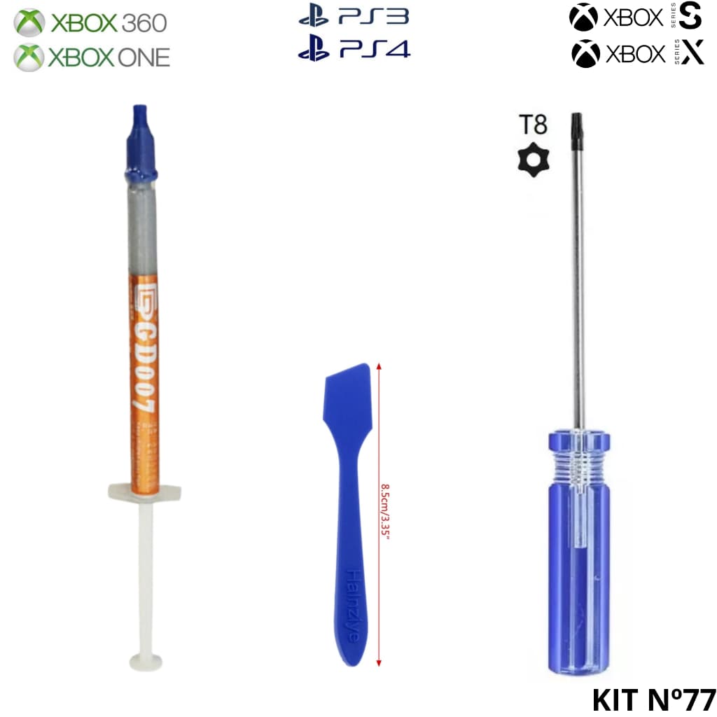 Kit Pasta Térmica Gd007 1g + Espátula + Chaves Torx T8 Com Furo
