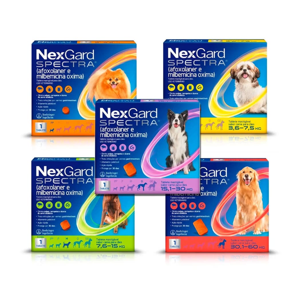 Antiparasitário Nexgard Spectra Para Cães - 1 Comprimido