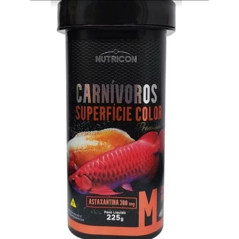 Ração Para Peixes Carnivoros De Superfície Color 225gr