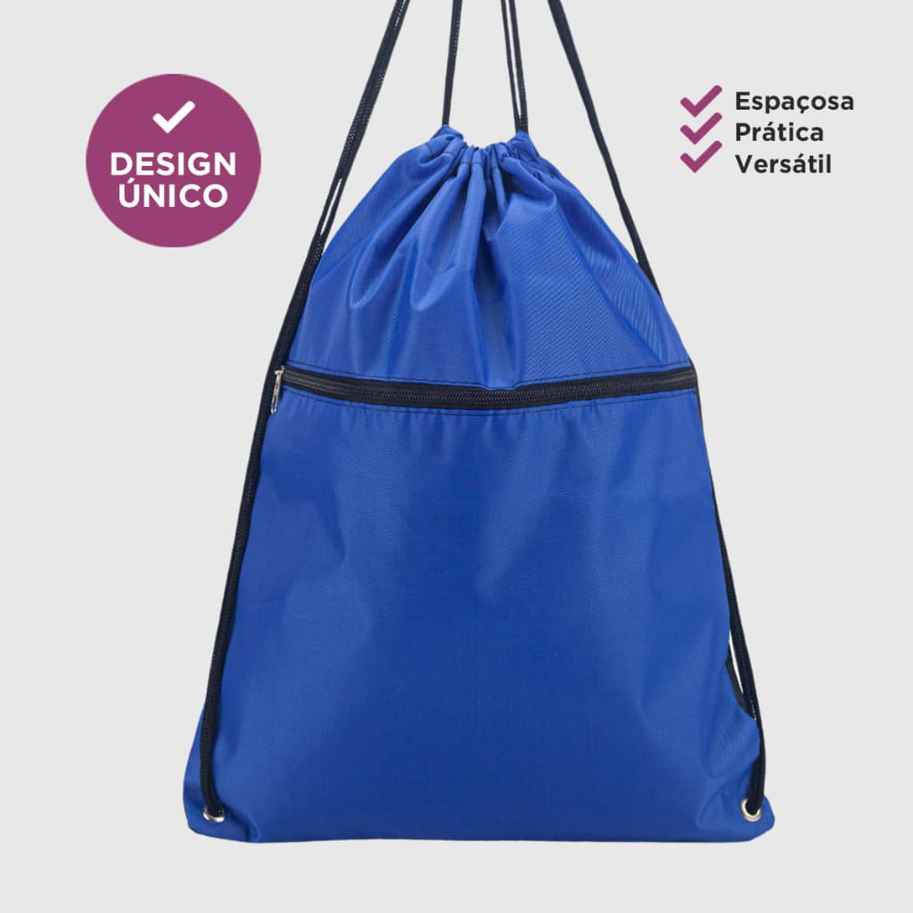 Bolsa Sacola De Costas Fecha Com Cordão Leve Pratica Dia Dia Esporte Corrida Porta Chuteira