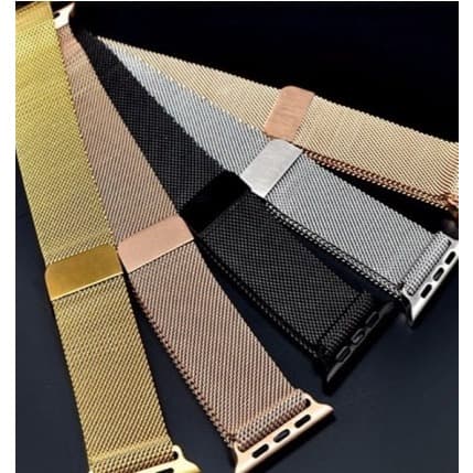 Pulseira Milanese Aço Magnética Para Relógio Smartwatch 38/42 mm Várias Cores
