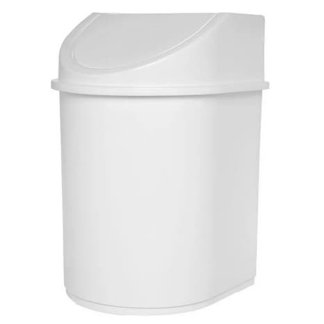 Lixeira Basculante Branca 12 litros Eco Nature Multiuso escritório cozinha empresa banheiro chão