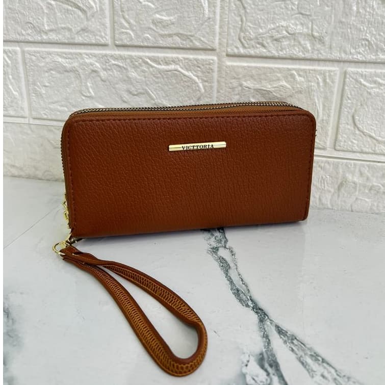 Carteira Feminina em 2 Zíper Bordada