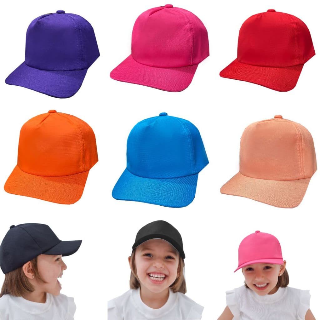 Boné Infantil Menino Liso 1-10 Anos Com Mais de 12 Cores Unissex Customizar E Personalizar Chapéu Masculino E Feminino