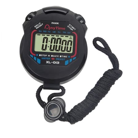 Cronômetro Progressivo De Mão Digital Alarme Hora C/ Corda