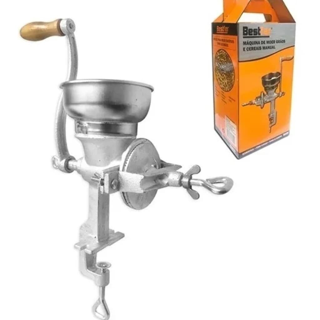 Moedor de Grãos Diversos Manual Profissional Ferro Fundido Moinho Café Cereais