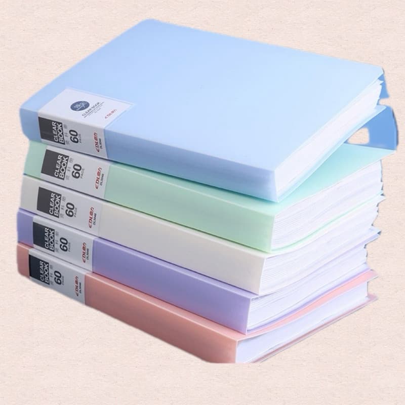 Pasta Catálogo A4 com 60Envelopes de Plástico 2085