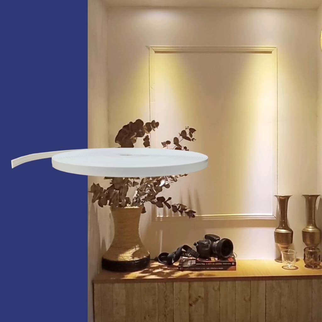 Boiserie Moldura Ripado de EVA Autocolante e Flexível Orion 2,50cm X 5mm