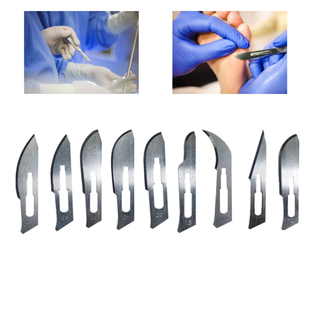 Lâminas De Bisturi Esteríl Aço Carbono Conforto E Segurança Descartável