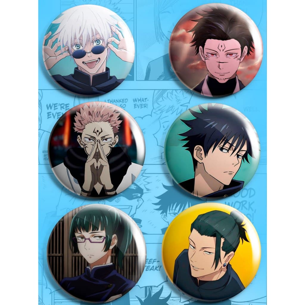 Bottons Broche Anime Jujutsu Kaisen