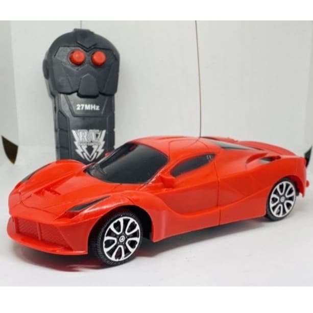 Carrinho de Controle Remoto Sem Fio com 3 funções Ferrari Lamborghini Vermelho Amarelo