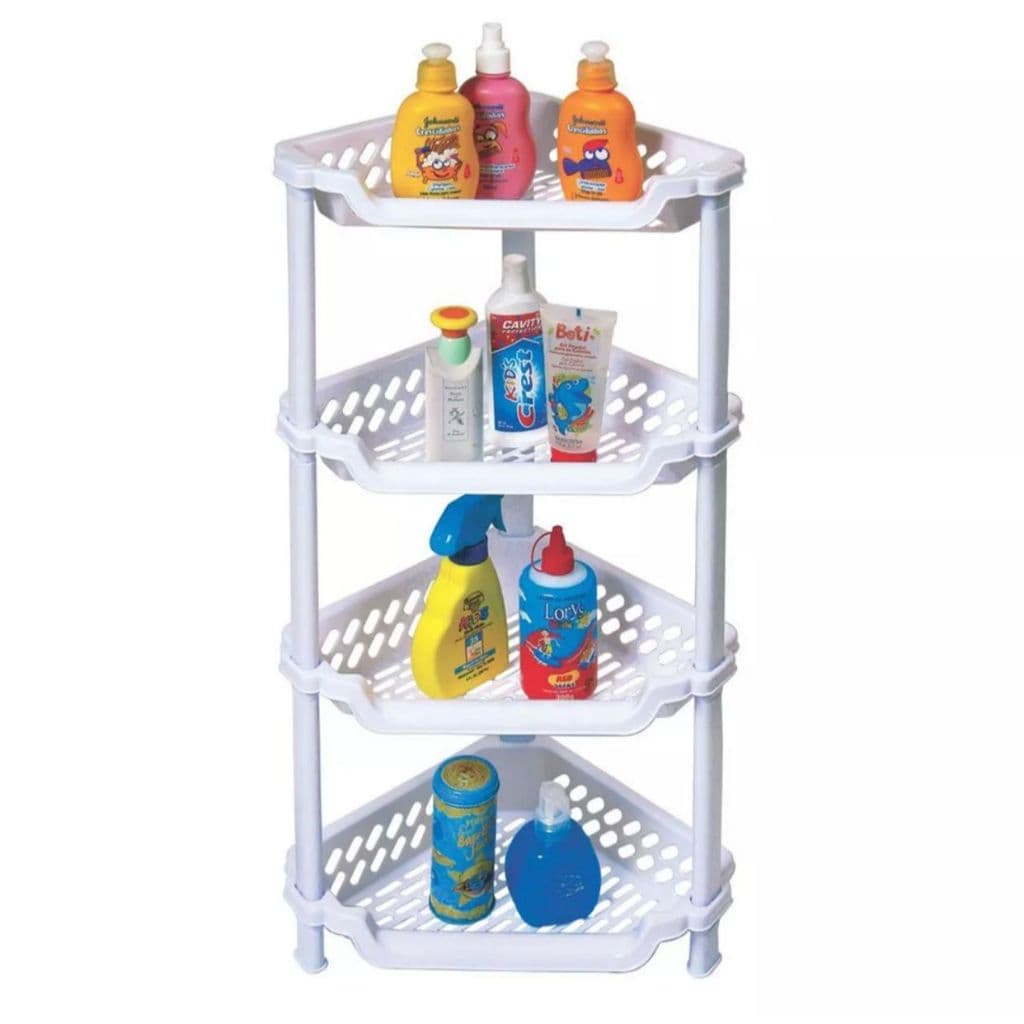 Cantoneira Prateleira Porta Shampoo 4 Andares
