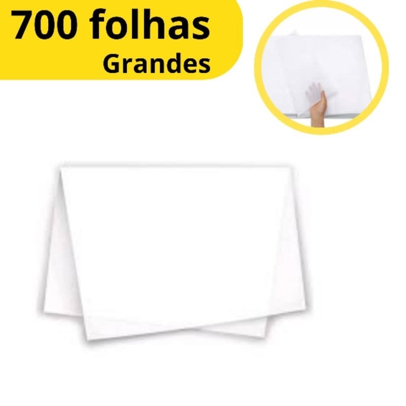 Papel Seda Branco 50x70- 700 unidades