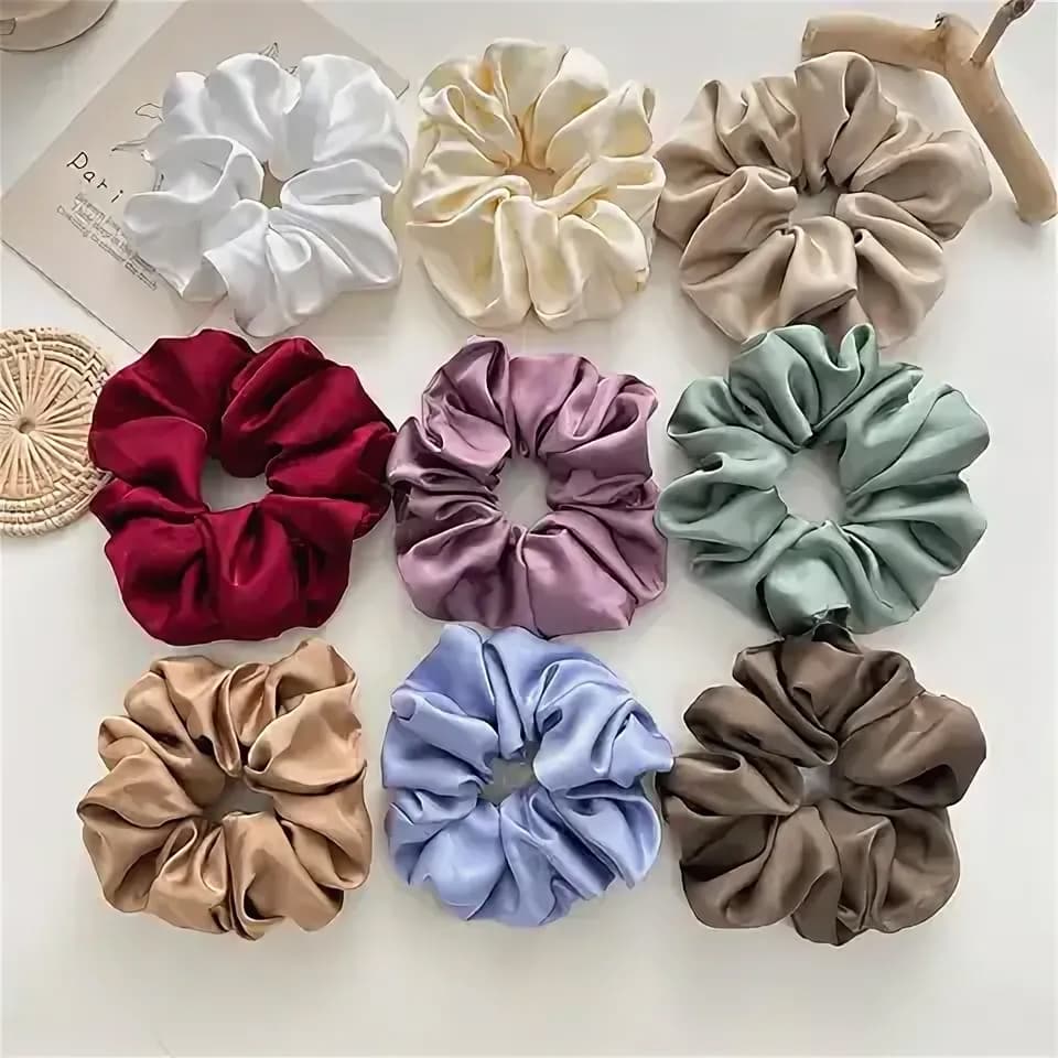 Xuxinha Scrunchies de Cabelo Rabicó Prendedor de Cabelo Anti Frizz de Cetim