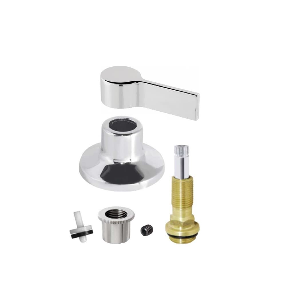 Acabamento Registro Banheiro C-70 ABS Padrao Deca 1/2 3/4 1'' + Reparo Cabeçote Registro de Pressão