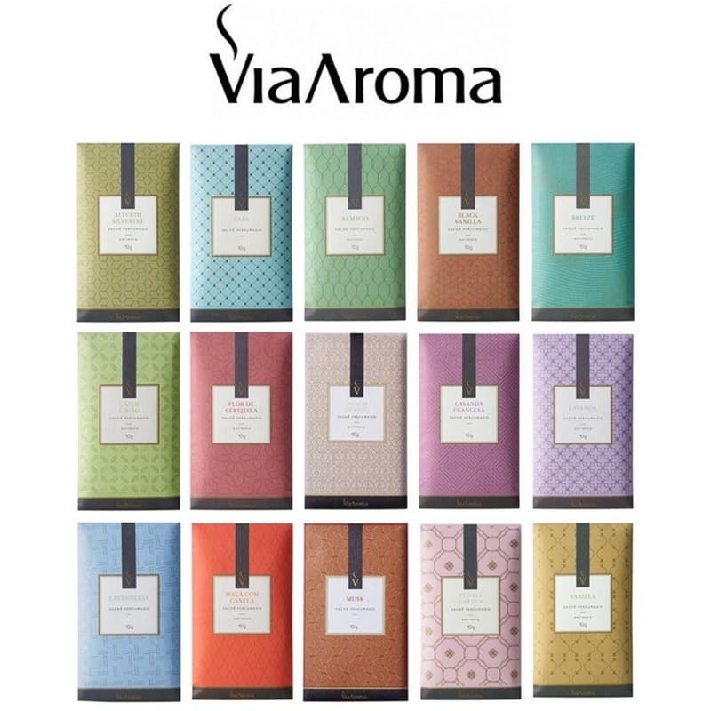 Sachê Perfumado Via Aroma 10g Para Automóveis, Guarda Roupas, Gavetas, Cômodas