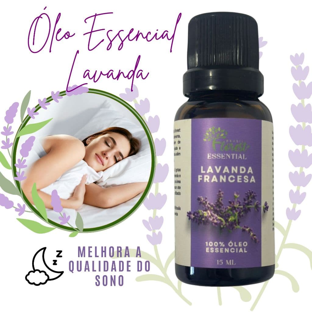 Óleo Essencial de Lavanda Francesa 100% Puro Florest Brasil