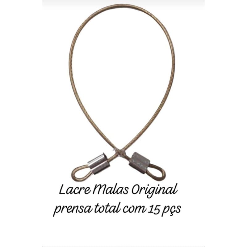 15 Lacre de segurança em aço revestido em pvc com 35cm para malas de viagens bolsas capacetes guarda roupas de hotéis