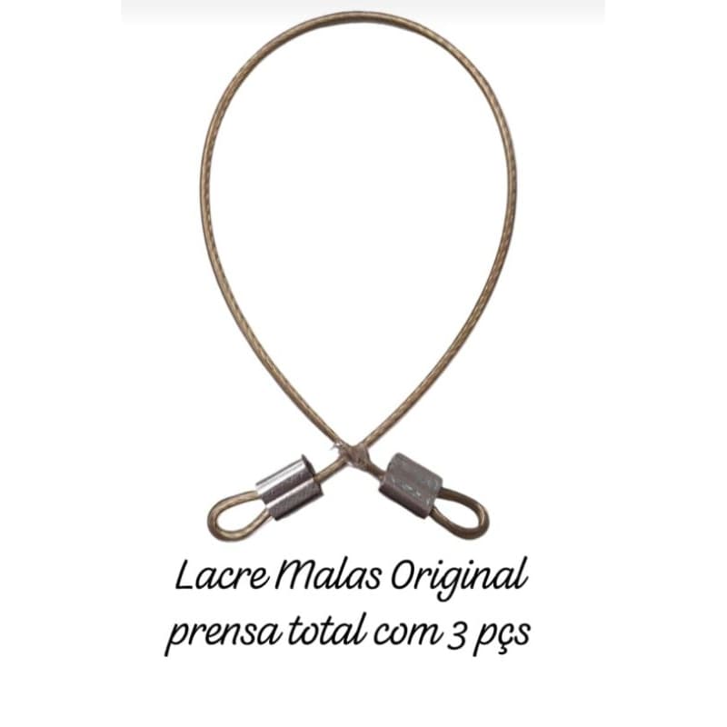 3 Lacre de segurança em aço revestido em pvc com 35cm para malas de viagens bolsas capacetes guarda roupas de hotéis