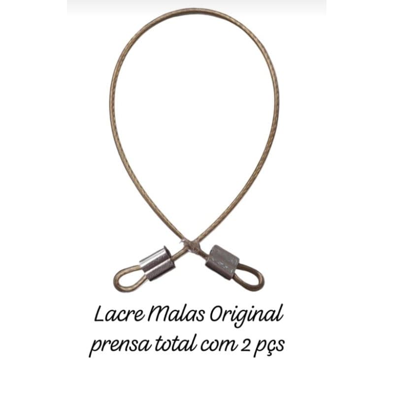 2 Lacre de segurança em aço revestido em pvc com 35cm para malas de viagens bolsas capacetes guarda roupas de hotéis