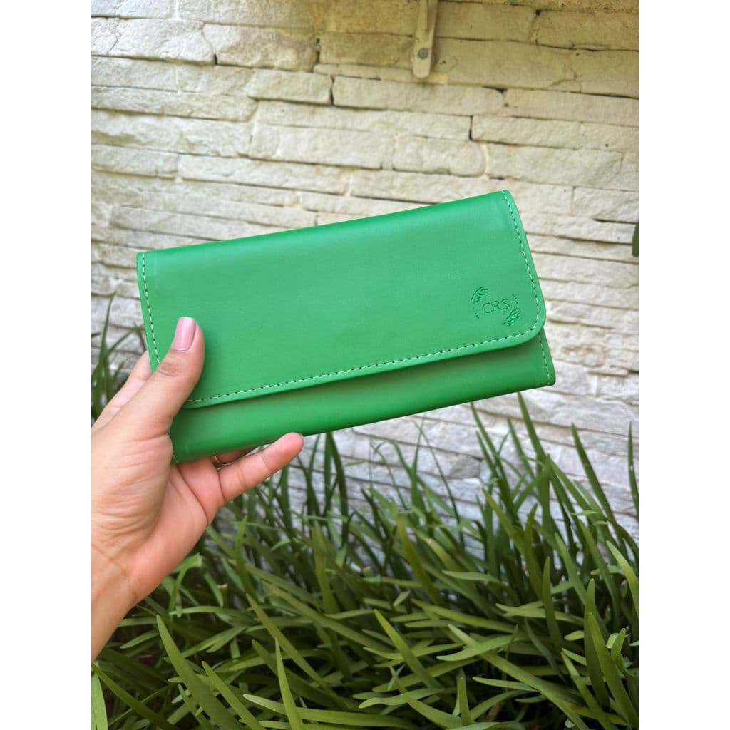 Carteira Feminina Grande Crs Em Couro Sintetico Varias Cores