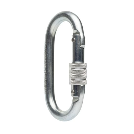 Mosquetão Oval Aço Fechamento Trava Rosca 25kn Mult-5200 Rapel e Alpinismo CE NBR 15837:2020 SF