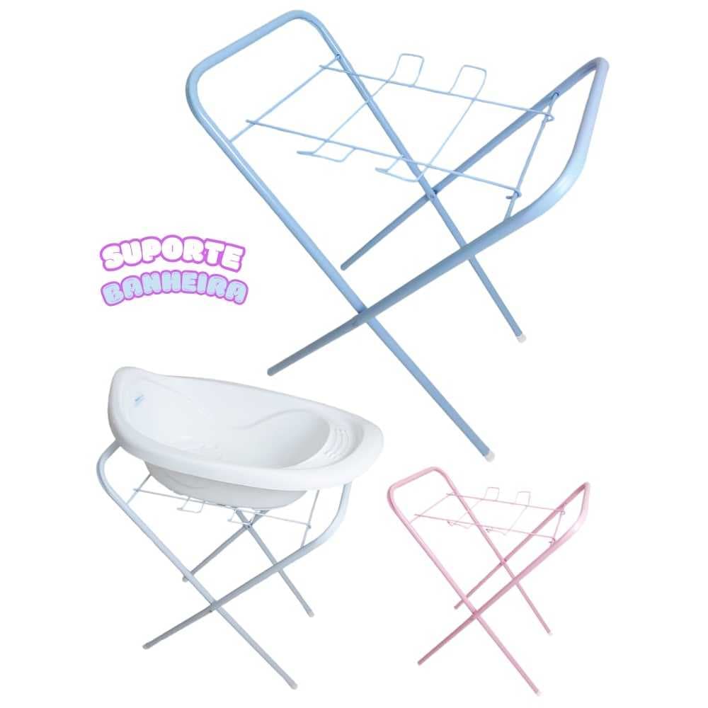 Suporte para Banheira de bebe Resistente Compacto Leve Fácil de Montar