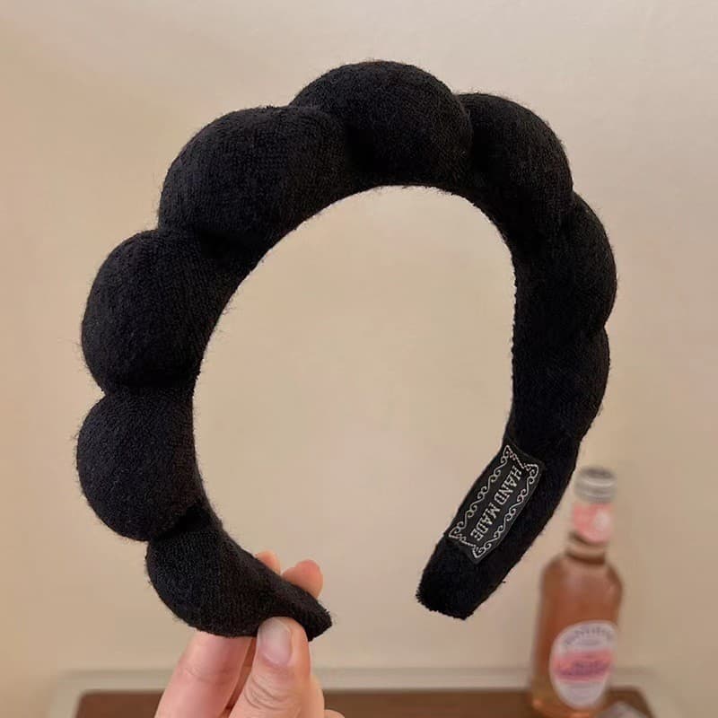 Simples colorido nuvem esponja bandana acessórios de cabelo feminino outono e inverno