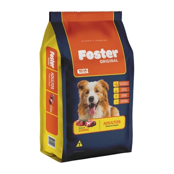 Ração Foster Premium Original Carne 25 kg