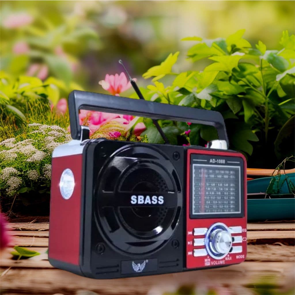 Radio Retrô Vintage Bluetooth Melhor Som Aux Am Fm Bateria interna