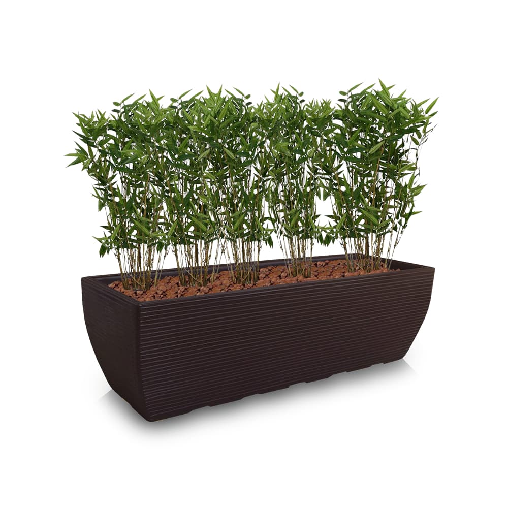 Vaso de Planta Jardineira 80x30 Floreira Retangular Decorativa de Polietileno