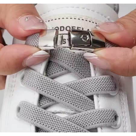 Cadarço elástico para tênis com fecho click Diversas Cores