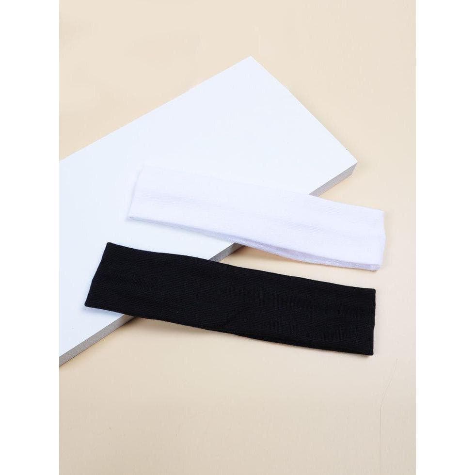 kit  2 Unidades Faixa de Cabelo Headband Tiara Elástica Esportiva