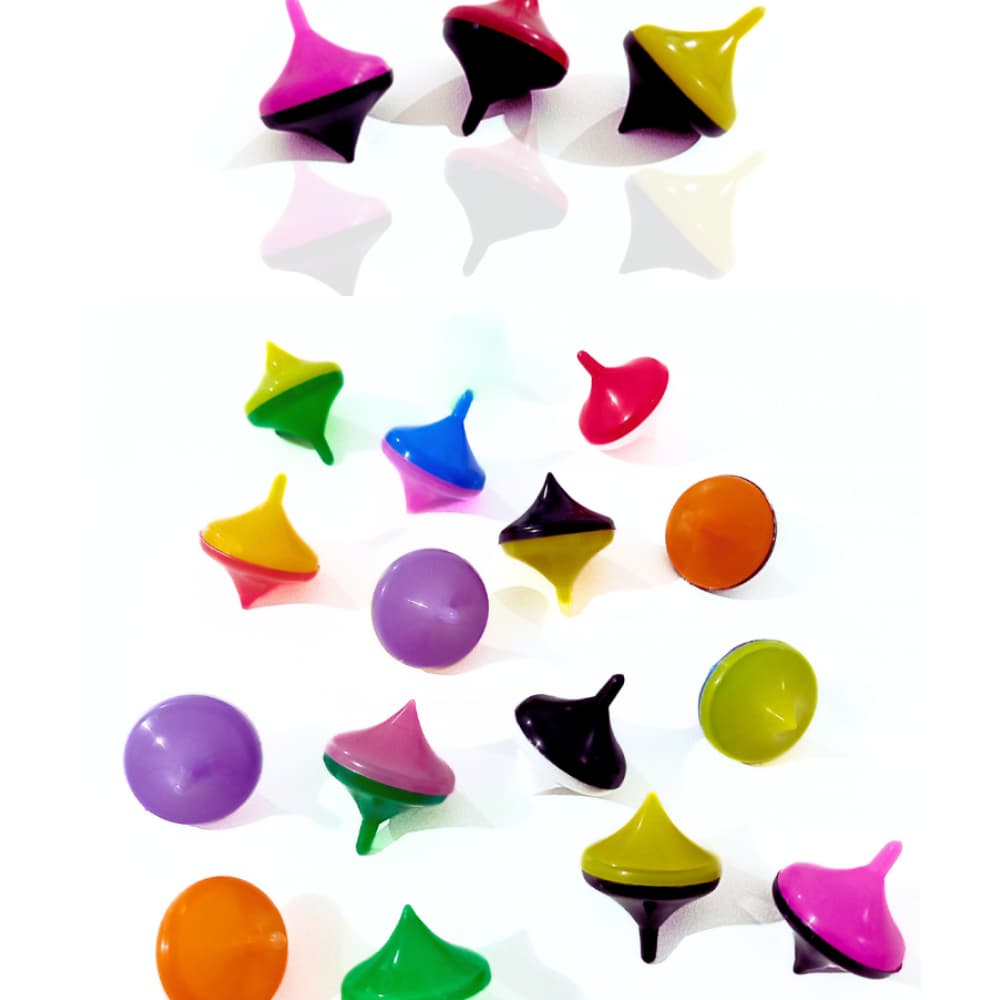 50 Mini Pião Brinquedo Surpresa Festa Criança Lembrancinha Infantil Aniversario Prenda Criança novo